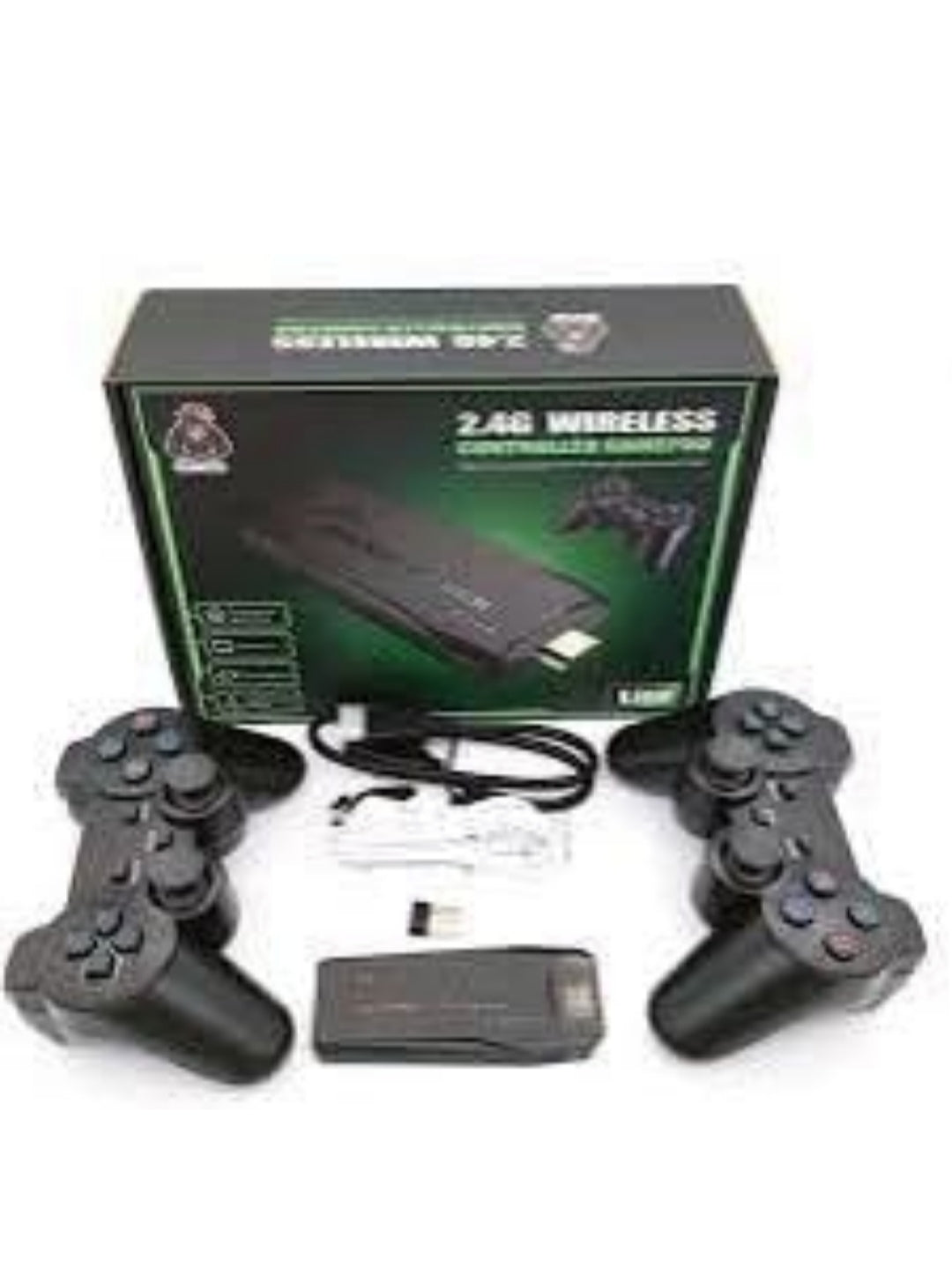 
4K Game Stick Lite – Wireless Retro Game Console with Dual Controllers