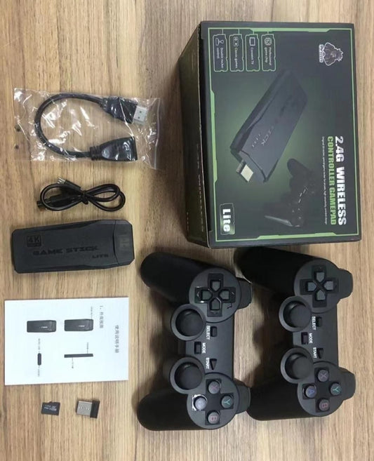 ￼

4K Game Stick Lite – Wireless Retro Game Console with Dual Controllers